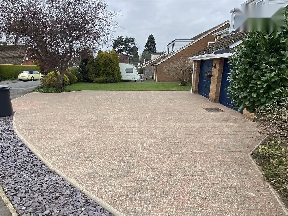 Driveway cleaning by Geyserclean in Milton Keynes, after treatment