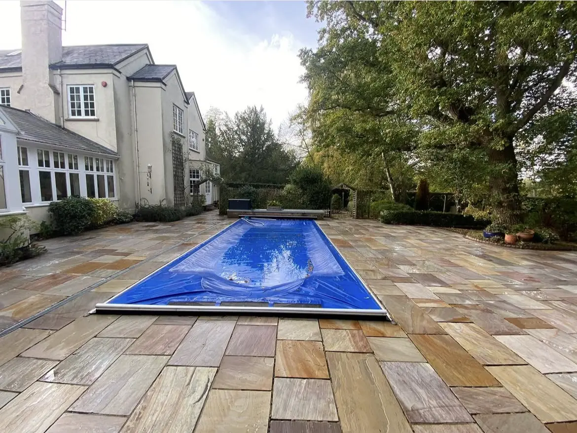 Patio cleaning by Geyserclean in Milton Keynes, after treatment