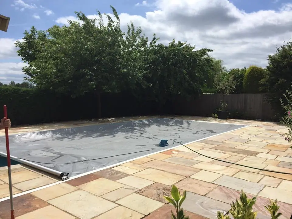 Patio cleaning by Geyserclean in Milton Keynes, completed work