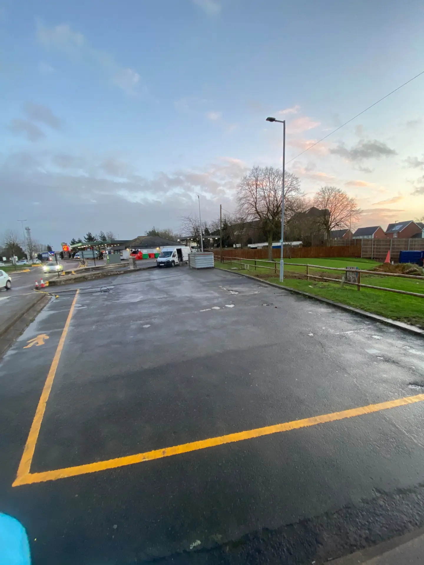 Commercial yard and car park cleaning by Geyserclean in Milton Keynes, after treatment