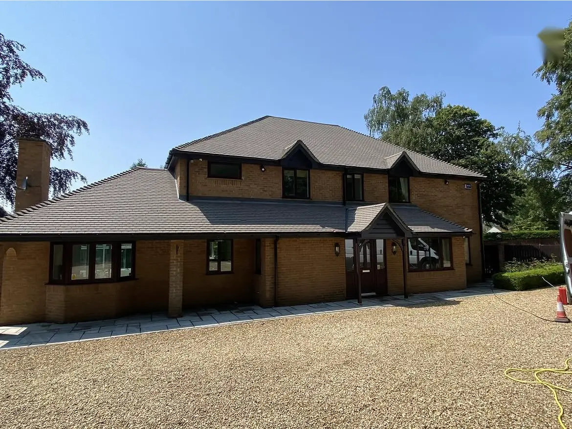 Roof cleaning by Geyserclean in Milton Keynes, after treatment